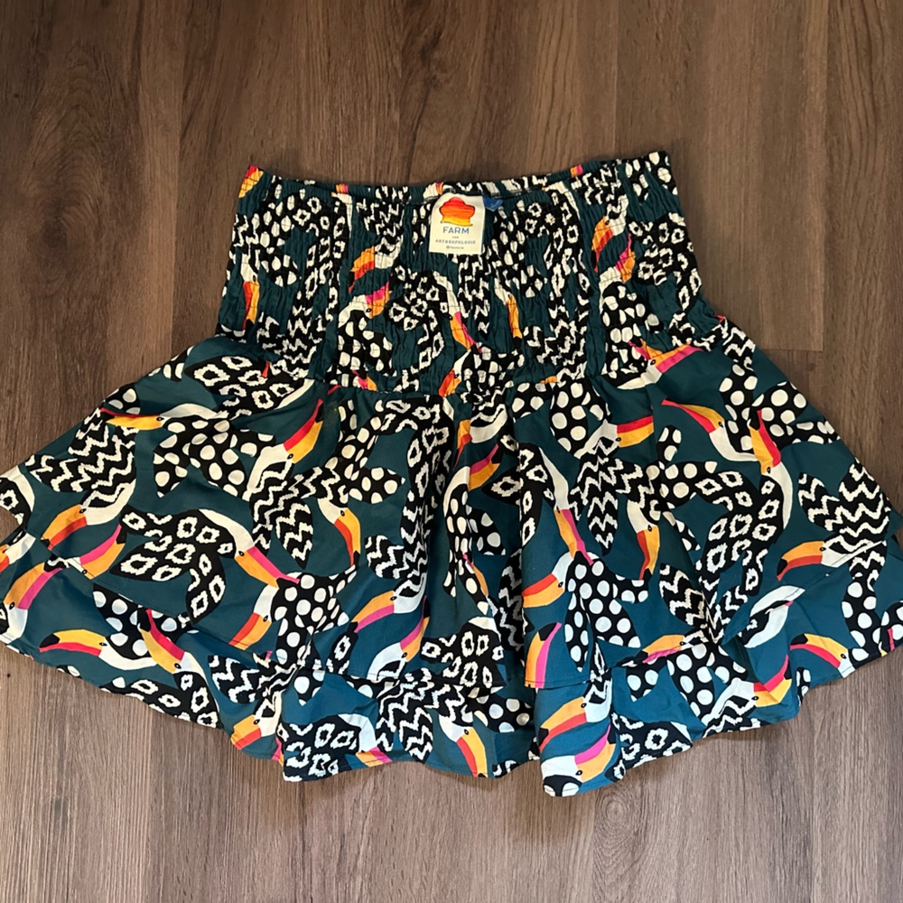 Farm Rio Toucan Print skirt